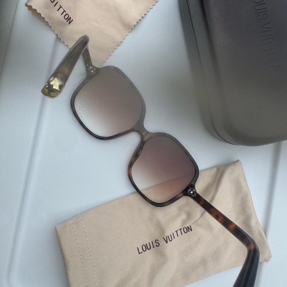 Louis Vuitton Brown Oversized Sunglasses - Picture 11 of 13